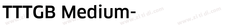 TTTGB Medium字体转换